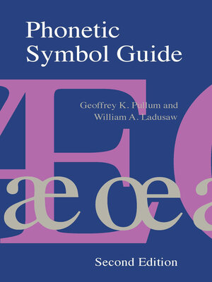 cover image of Phonetic Symbol Guide